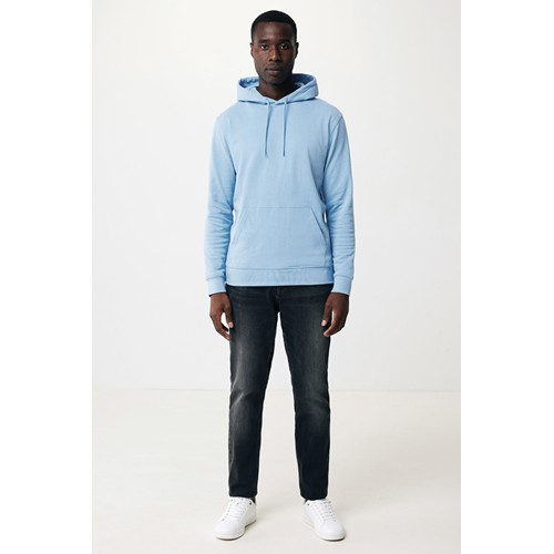 azul celeste IQONIQ Jasper Sudadera Capucha Mid Weight Algodón Reciclado
