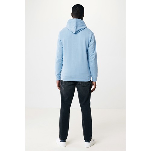 azul celeste IQONIQ Jasper Sudadera Capucha Mid Weight Algodón Reciclado
