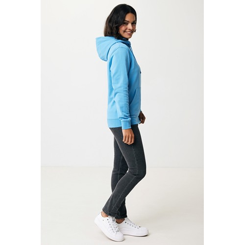 azul claro IQONIQ Jasper Sudadera Capucha Mid Weight Algodón Reciclado