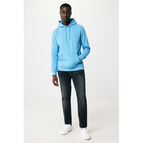 azul claro IQONIQ Jasper Sudadera Capucha Mid Weight Algodón Reciclado