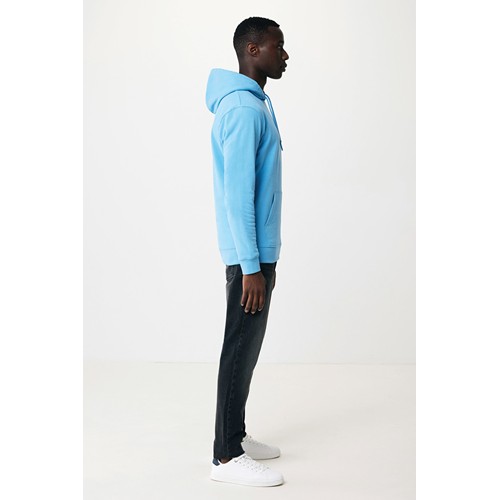 azul claro IQONIQ Jasper Sudadera Capucha Mid Weight Algodón Reciclado