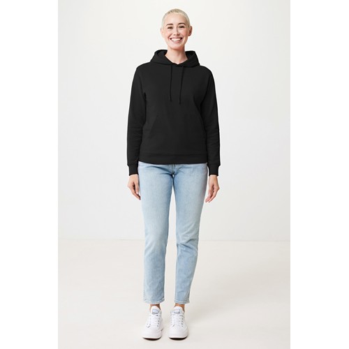 black IQONIQ Jasper Sudadera Capucha Mid Weight Algodón Reciclado