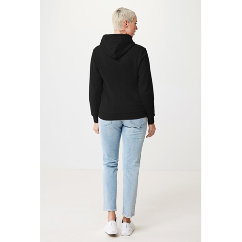 black IQONIQ Jasper Sudadera Capucha Mid Weight Algodón Reciclado