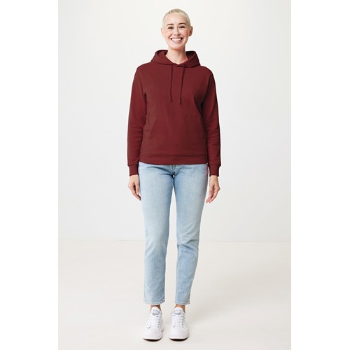 burdeos IQONIQ Jasper Sudadera Capucha Mid Weight Algodón Reciclado