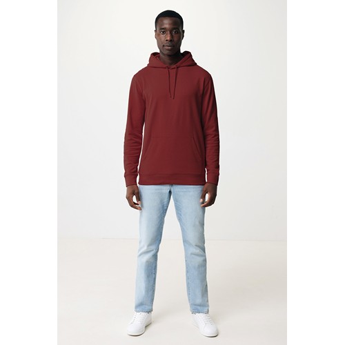 burdeos IQONIQ Jasper Sudadera Capucha Mid Weight Algodón Reciclado