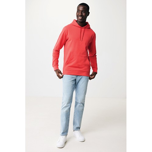 rojo claro IQONIQ Jasper Sudadera Capucha Mid Weight Algodón Reciclado