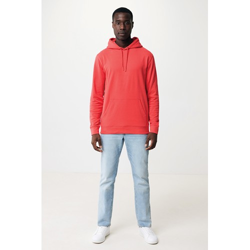 rojo claro IQONIQ Jasper Sudadera Capucha Mid Weight Algodón Reciclado