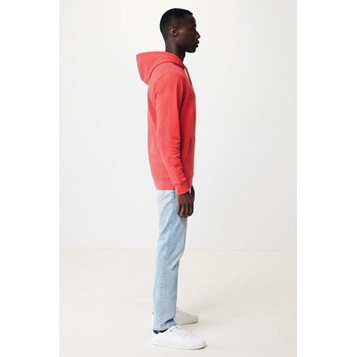 rojo claro IQONIQ Jasper Sudadera Capucha Mid Weight Algodón Reciclado