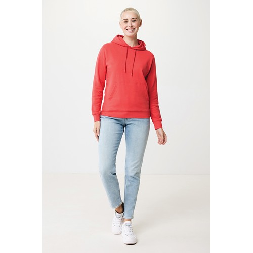 rojo claro IQONIQ Jasper Sudadera Capucha Mid Weight Algodón Reciclado