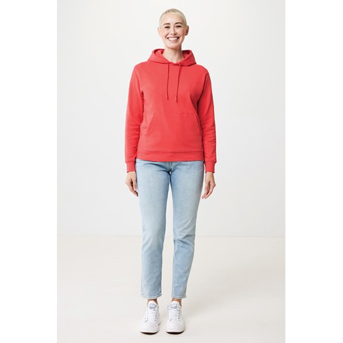 rojo claro IQONIQ Jasper Sudadera Capucha Mid Weight Algodón Reciclado