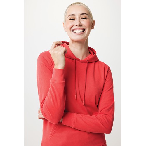 rojo claro IQONIQ Jasper Sudadera Capucha Mid Weight Algodón Reciclado