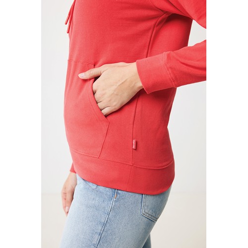 rojo claro IQONIQ Jasper Sudadera Capucha Mid Weight Algodón Reciclado
