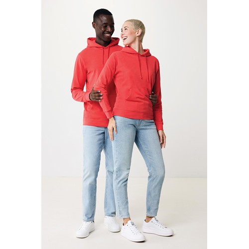 rojo claro IQONIQ Jasper Sudadera Capucha Mid Weight Algodón Reciclado