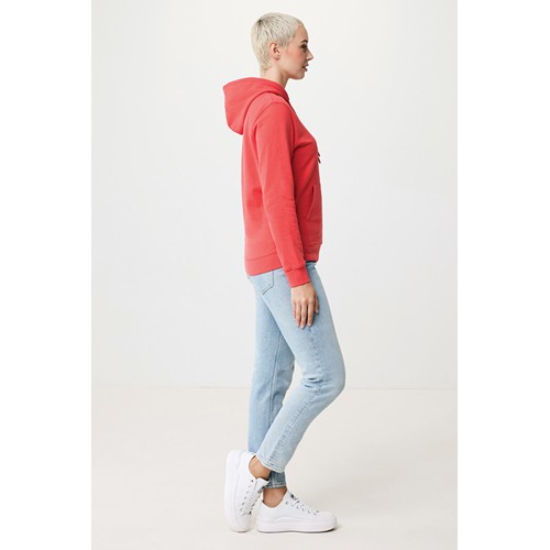 rojo claro IQONIQ Jasper Sudadera Capucha Mid Weight Algodón Reciclado