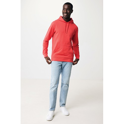 rojo claro IQONIQ Jasper Sudadera Capucha Mid Weight Algodón Reciclado
