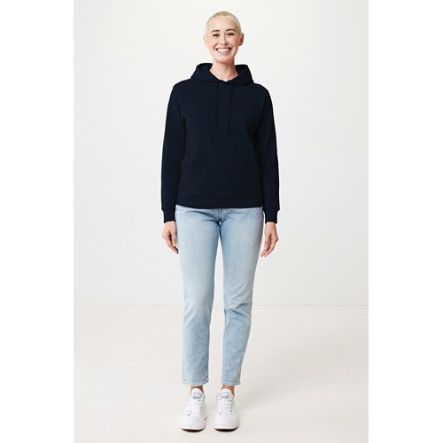 azul marino IQONIQ Jasper Sudadera Capucha Mid Weight Algodón Reciclado