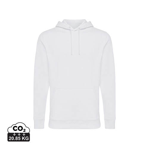 white IQONIQ Jasper Sudadera Capucha Mid Weight Algodón Reciclado