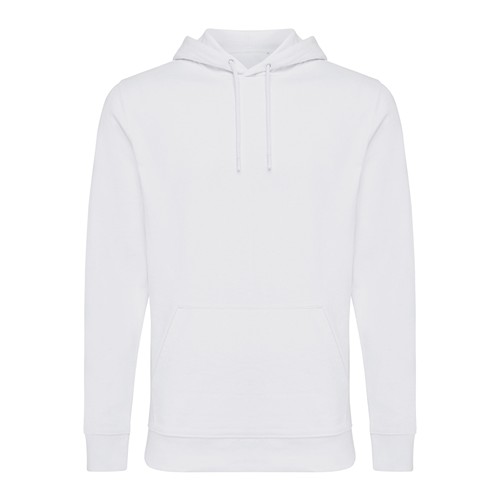 white IQONIQ Jasper Sudadera Capucha Mid Weight Algodón Reciclado