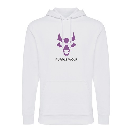 white IQONIQ Jasper Sudadera Capucha Mid Weight Algodón Reciclado