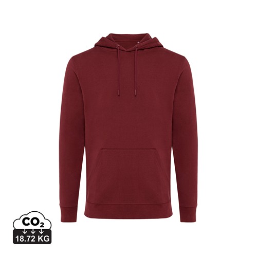 burdeos IQONIQ Jasper Sudadera Capucha Mid Weight Algodón Reciclado