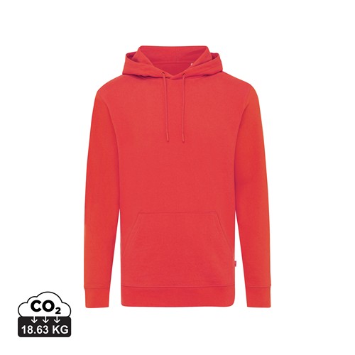 rojo claro IQONIQ Jasper Sudadera Capucha Mid Weight Algodón Reciclado
