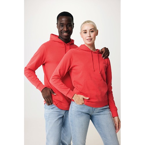 rojo claro IQONIQ Jasper Sudadera Capucha Mid Weight Algodón Reciclado