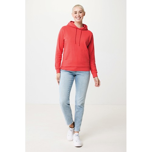 rojo claro IQONIQ Jasper Sudadera Capucha Mid Weight Algodón Reciclado