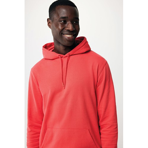 rojo claro IQONIQ Jasper Sudadera Capucha Mid Weight Algodón Reciclado