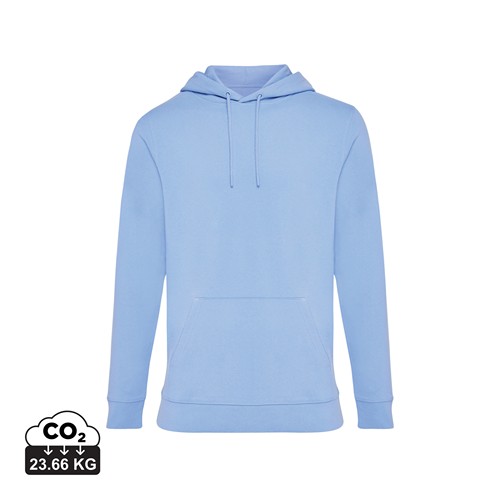 azul celeste IQONIQ Jasper Sudadera Capucha Mid Weight Algodón Reciclado