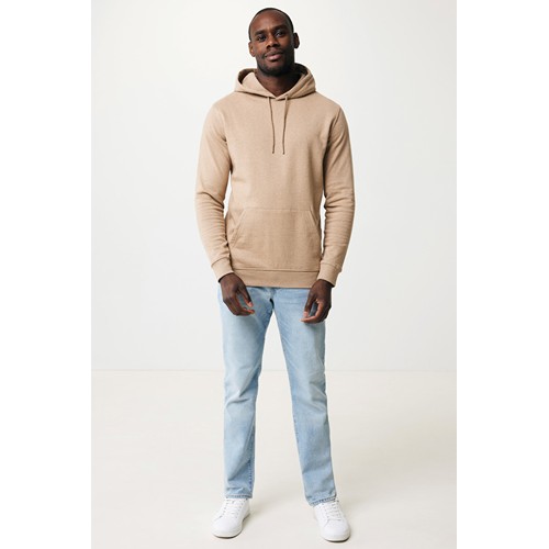 marron chiné IQONIQ Torres Sudadera Capucha Mid Weight Algodón Reciclado