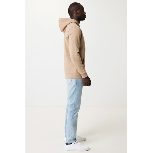 marron chiné IQONIQ Torres Sudadera Capucha Mid Weight Algodón Reciclado