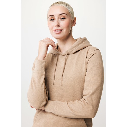 marron chiné IQONIQ Torres Sudadera Capucha Mid Weight Algodón Reciclado