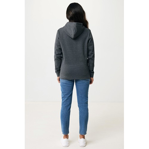 antracita chiné IQONIQ Torres Sudadera Capucha Mid Weight Algodón Reciclado