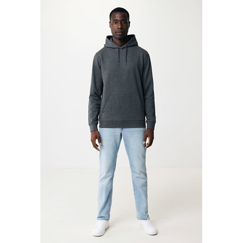antracita chiné IQONIQ Torres Sudadera Capucha Mid Weight Algodón Reciclado