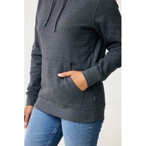 antracita chiné IQONIQ Torres Sudadera Capucha Mid Weight Algodón Reciclado