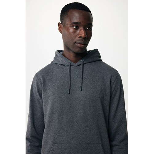 antracita chiné IQONIQ Torres Sudadera Capucha Mid Weight Algodón Reciclado