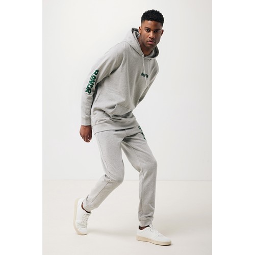 gris chiné IQONIQ Torres Sudadera Capucha Mid Weight Algodón Reciclado