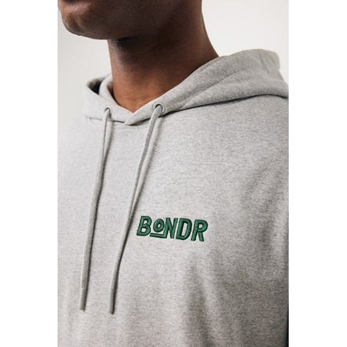 gris chiné IQONIQ Torres Sudadera Capucha Mid Weight Algodón Reciclado