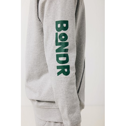 gris chiné IQONIQ Torres Sudadera Capucha Mid Weight Algodón Reciclado