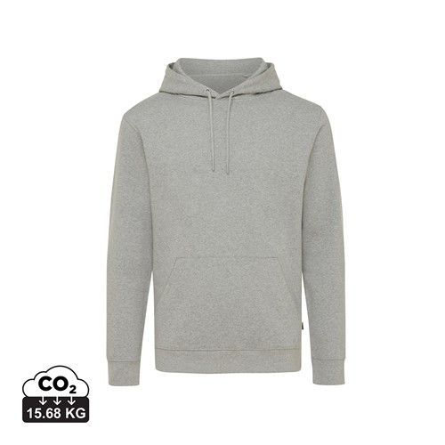gris chiné IQONIQ Torres Sudadera Capucha Mid Weight Algodón Reciclado