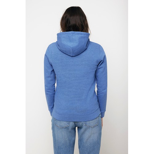 azul chiné IQONIQ Torres Sudadera Capucha Mid Weight Algodón Reciclado