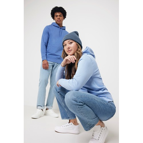azul chiné IQONIQ Torres Sudadera Capucha Mid Weight Algodón Reciclado