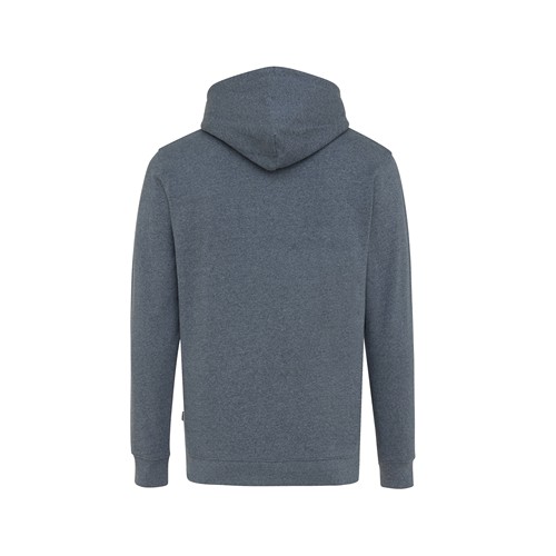 azul marino chiné IQONIQ Torres Sudadera Capucha Mid Weight Algodón Reciclado