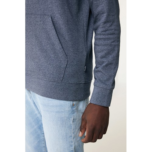 azul marino chiné IQONIQ Torres Sudadera Capucha Mid Weight Algodón Reciclado