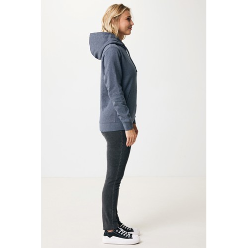 azul marino chiné IQONIQ Torres Sudadera Capucha Mid Weight Algodón Reciclado