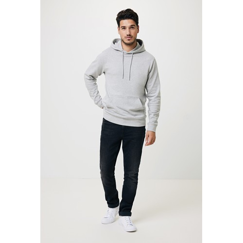 gris chiné IQONIQ Torres Sudadera Capucha Mid Weight Algodón Reciclado