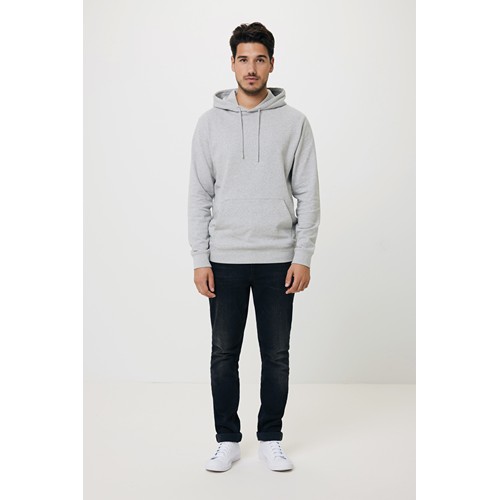gris chiné IQONIQ Torres Sudadera Capucha Mid Weight Algodón Reciclado