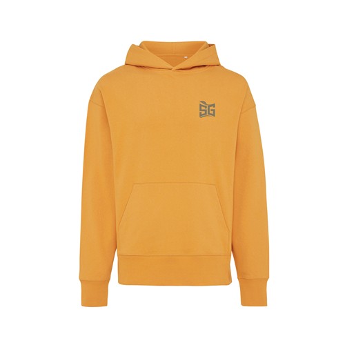naranja sunset IQONIQ Yoho Sudadera Capucha Relax Fit Algodón Reciclado