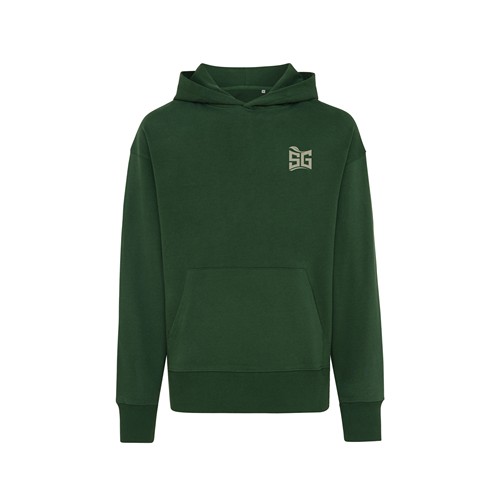 verde bosque IQONIQ Yoho Sudadera Capucha Relax Fit Algodón Reciclado