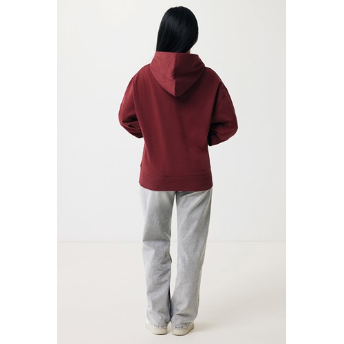 burdeos IQONIQ Yoho Sudadera Capucha Relax Fit Algodón Reciclado